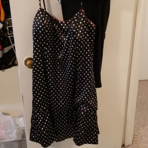 Taboo dress size 2x black and white polka dots